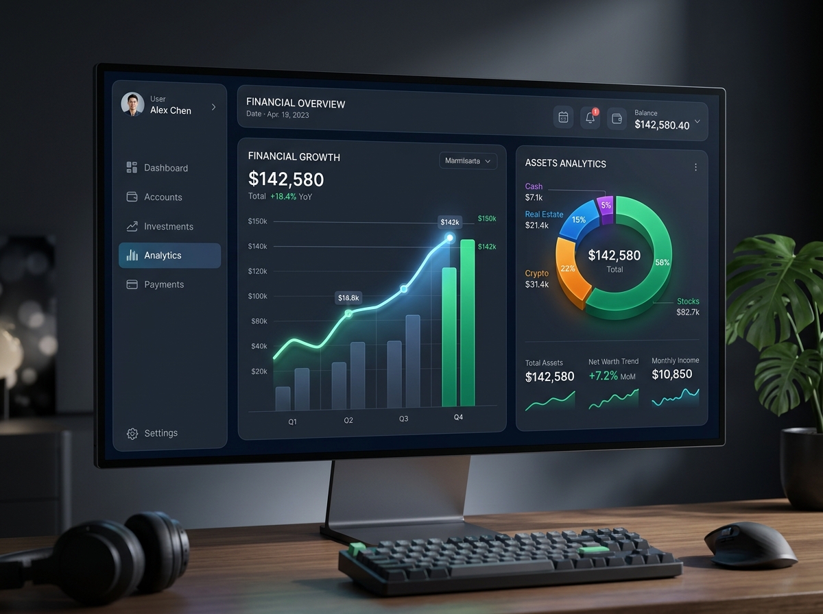 Real-time financial analytics dashboard